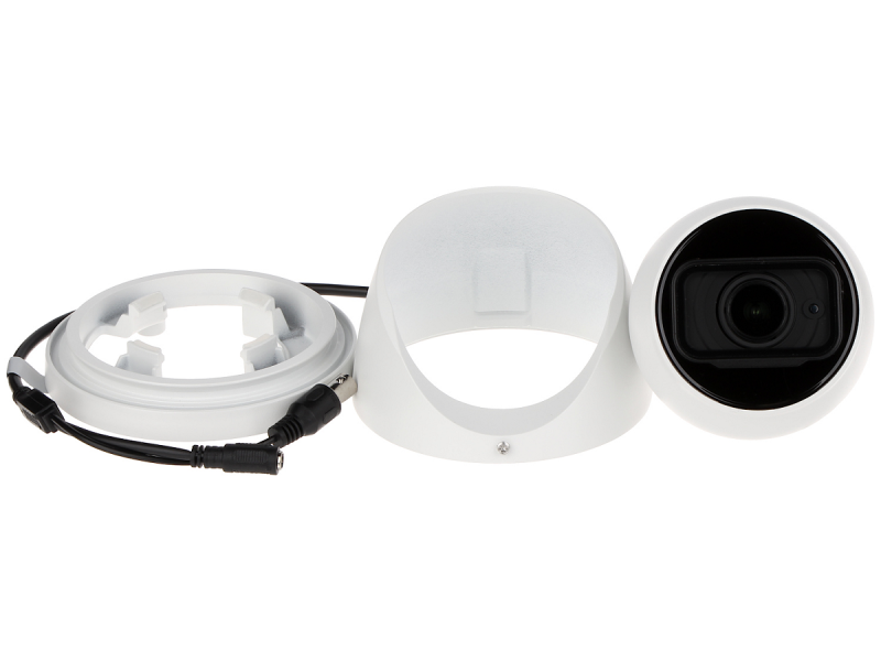 ZESTAW DO MONITORINGU Dahua 4x kamera nocna Motozoom HAC-HDW1400T-Z-A-2712, 4 Mpx, promiennik na 60 metrów, mikrofon